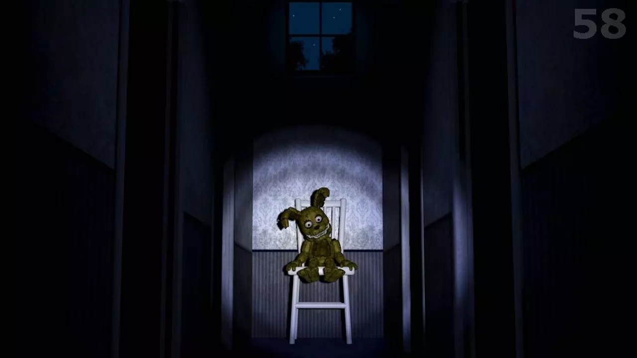 Ảnh 5 của Five Nights at Freddy’s Mod APK 2.0.3 (Menu, Vô Hạn Tiền, Mở Khóa) Chica the Chicken ở khu vực ăn uống của nhà hàng Freddy Fazbear's Pizza