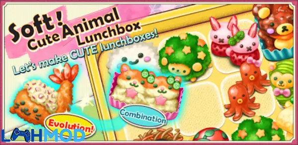 Ảnh 2 của Tải Fluffy! Cute Lunchbox APK 1.0.85 cho Android iOS Người chơi trang trí hộp cơm trong Fluffy! Cute Lunchbox