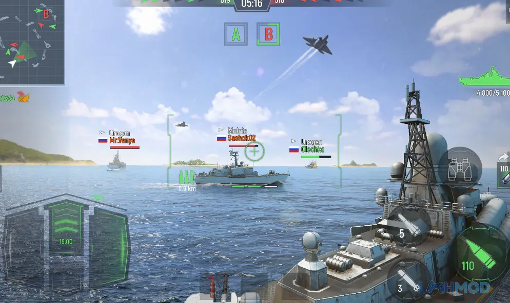 Ảnh 2 của Tải Force of Warships Apk 5.13.7 cho Android iOs Cảnh chiến đấu kịch tính trong Force of Warships