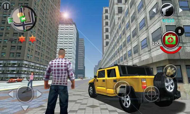 Ảnh 4 của Tải game Grand Gangsters 3D Mod APK 2.4 (Menu, Vô Hạn Tiền) Giao diện chọn xe với nhiều loại phương tiện khác nhau trong Grand Gangsters 3D Mod