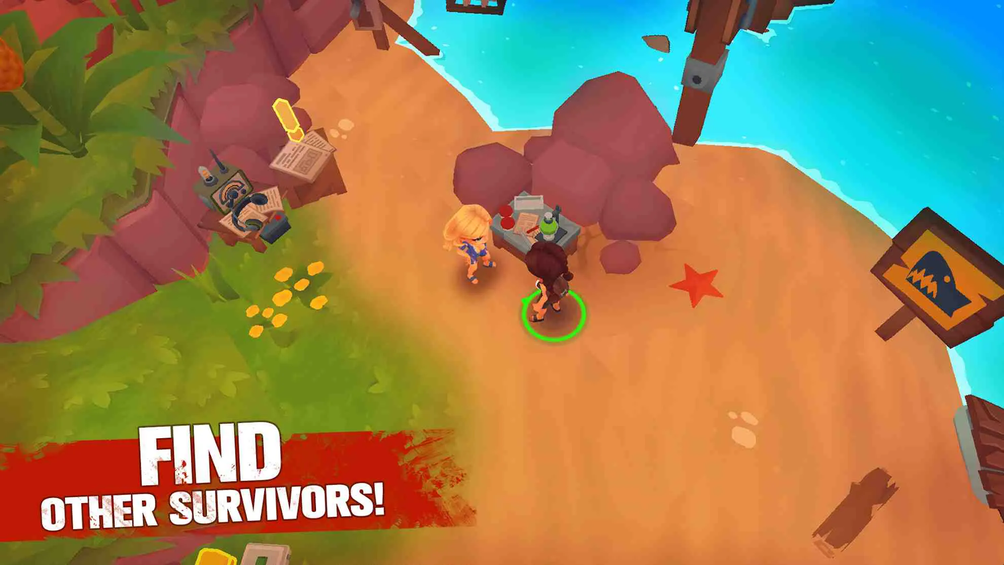 Ảnh 5 của Grand Survival: Raft Adventure Mod APK 2.8.0 (Menu, Vô Hạn Tiền) Bản đồ thế giới trong Grand Survival: Raft Adventure hiển thị các hòn đảo và tuyến đường
