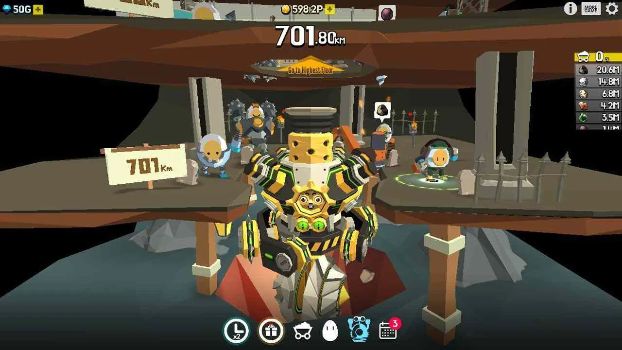 Ảnh 3 của Ground Driller Mod APK 1.3.4 (Menu, Mở Khóa, Vô Hạn Tiền) Ảnh ground driller mod 3