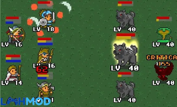 Ảnh 3 của Tải Grow Heroes APK 6.0.3 cho Android iOS Màn hình chọn anh hùng và nâng cấp trong Grow Heroes