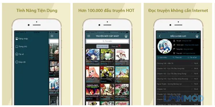 Ảnh 2 của Tải ứng dụng Hamtruyen Apk cho Android iOs Giao diện đọc truyện của Hamtruyen