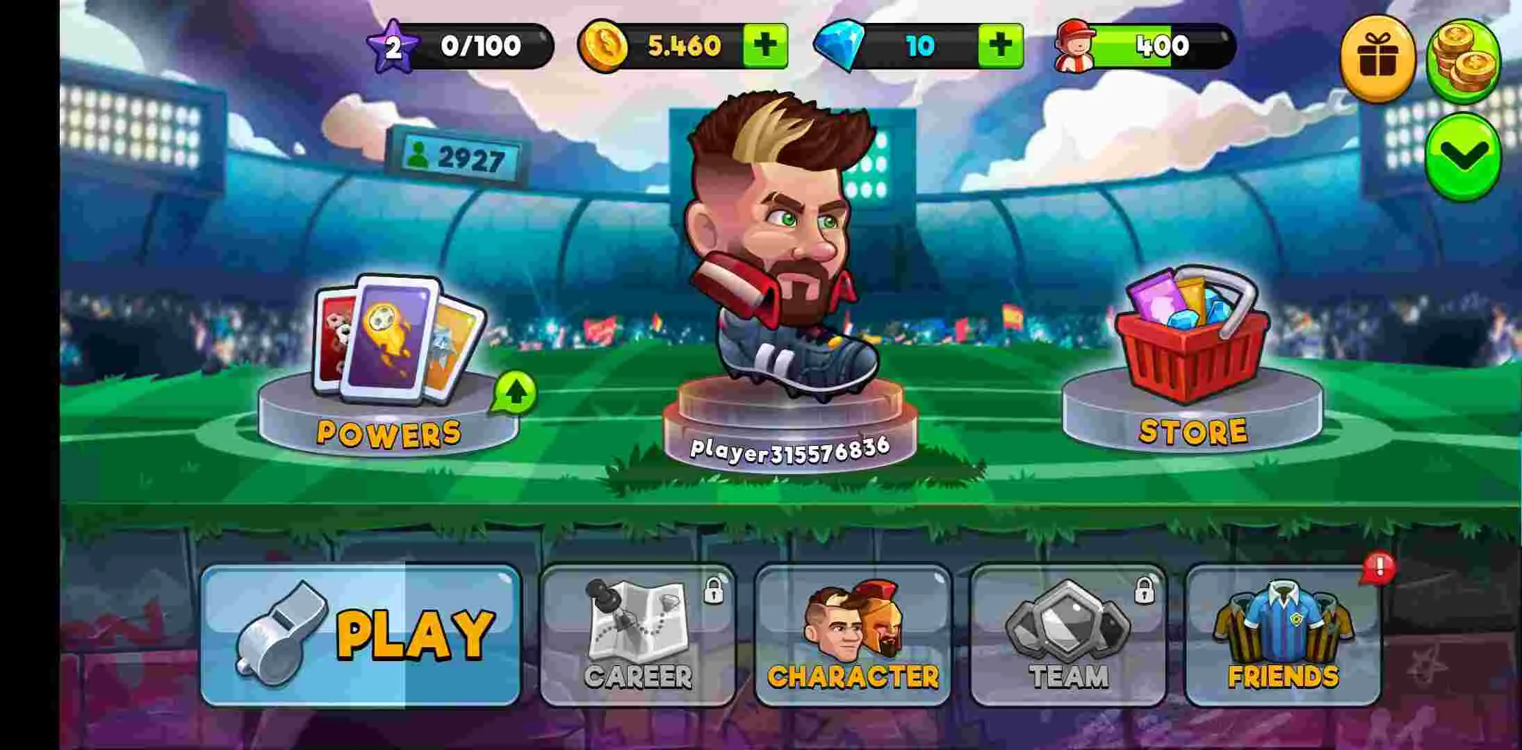 Ảnh 3 của Tải game Head Ball 2 Mod APK 1.500 (Menu, Chiến thắng dễ dàng) Một pha bóng căng thẳng trong game Head Ball 2 với hiệu ứng đặc biệt