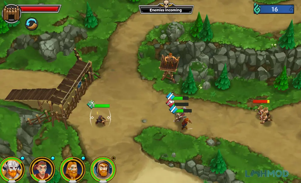 Ảnh 2 của Tải Heroes of Valhalla Apk 1.2.2 cho Android iOs Anh hùng tập hợp quân đội trong Heroes of Valhalla