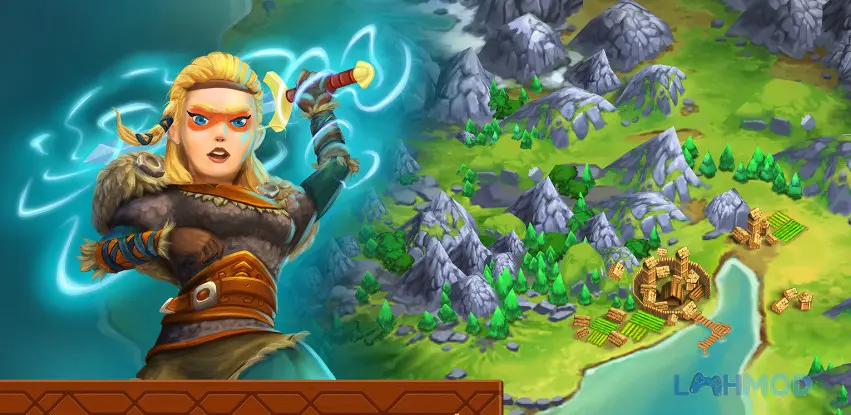 Ảnh 4 của Tải Heroes of Valhalla Apk 1.2.2 cho Android iOs Thành trì vững chắc được xây dựng trong Heroes of Valhalla