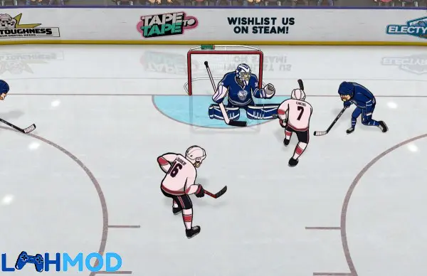 Ảnh 4 của Tải Hockey Game Stars 3D APK 0.32 cho Android iOS Giao diện tổng quan một trận đấu trong Hockey Game Stars 3D