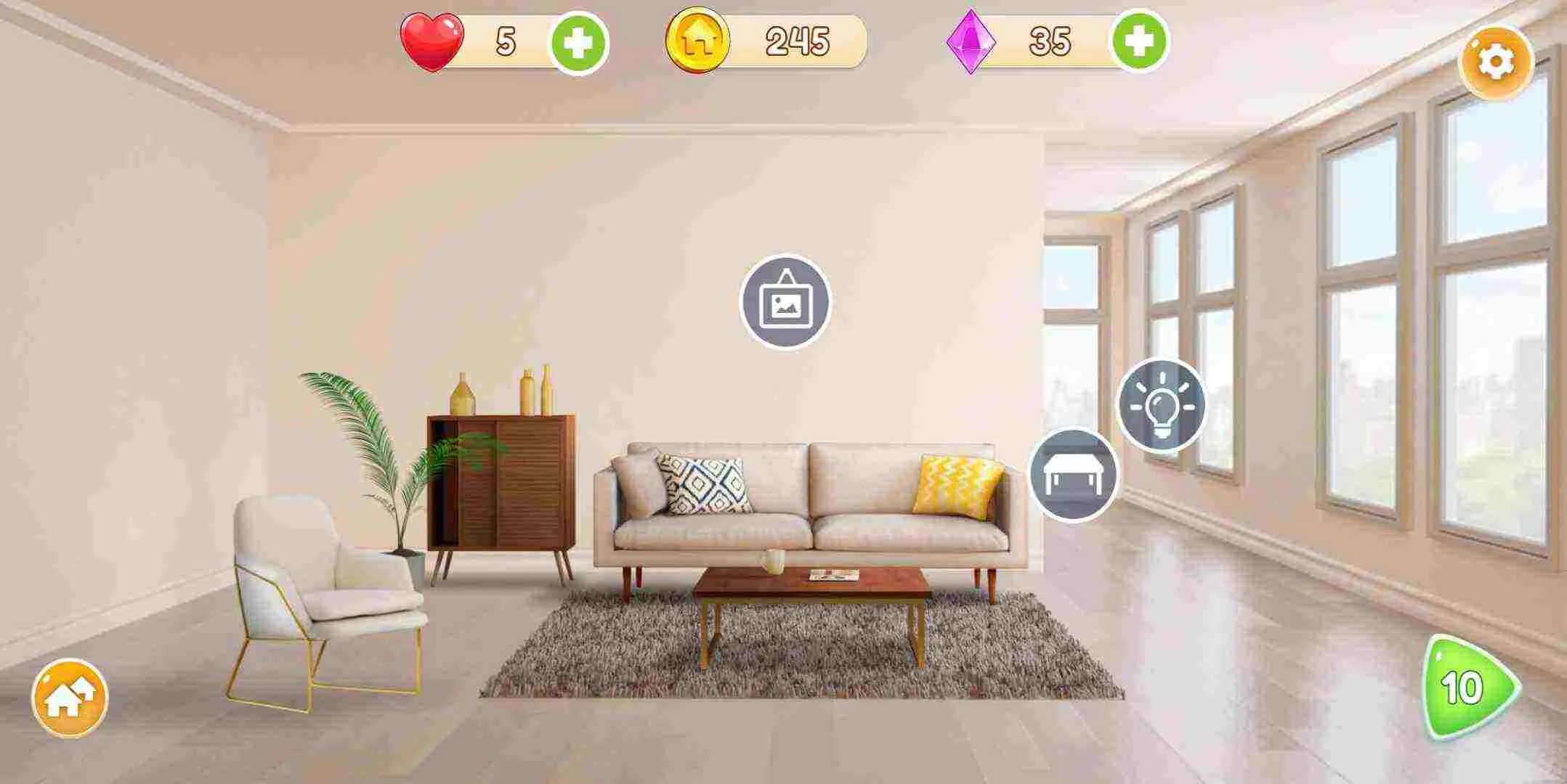 Ảnh 5 của Homecraft Home Design Game Mod APK 1.44.9 (Vô hạn tiền, lives) Sảnh vào rộng rãi với cầu thang xoắn ốc và đèn chùm ấn tượng