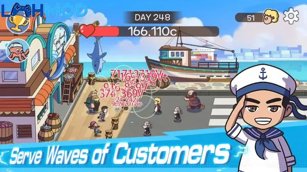 Ảnh 2 của Idle Fishing Tycoon MOD APK 1.0.13 (Hệ số sát thương) Idle-Fishing-Tycoon-1