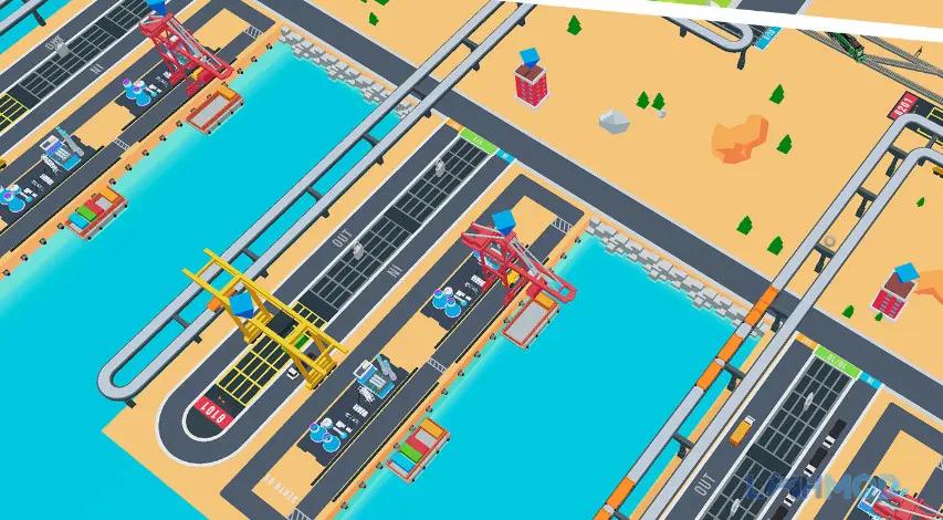 Ảnh 3 của Tải Idle Port Mod Apk 0.1 (Vô Hạn Tiền) cho Android iOs Doanh thu và hoạt động kinh doanh nhộn nhịp tại cảng biển