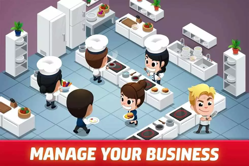 Ảnh 4 của Tải game Idle Restaurant Tycoon Mod APK 1.29.0 (Vô Hạn Tiền) Alt text mô tả quá trình tải xuống và cài đặt game mod trên điện thoại