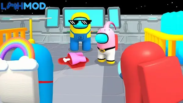 Ảnh 2 của Impostor vs Crewmate MOD APK 5.0 (Dumb Enemy) Kẻ mạo danh lén lút giữa các phi hành đoàn trên tàu