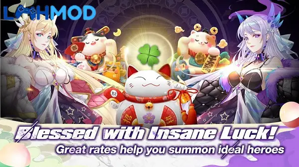 Ảnh 4 của League of Pantheons MOD APK 1.1.3 (Vô hạn tiền) Giao diện chọn nhân vật và quản lý đội hình trong League of Pantheons