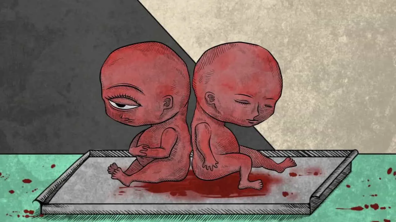 Ảnh 2 của Tải game Life Gallery Mod APK 1.1.0 (Mở khóa tất cả chương trả phí) Một bức tranh minh họa theo phong cách kinh dị trong Life Gallery, với các chi tiết bí ẩn và gam màu tối