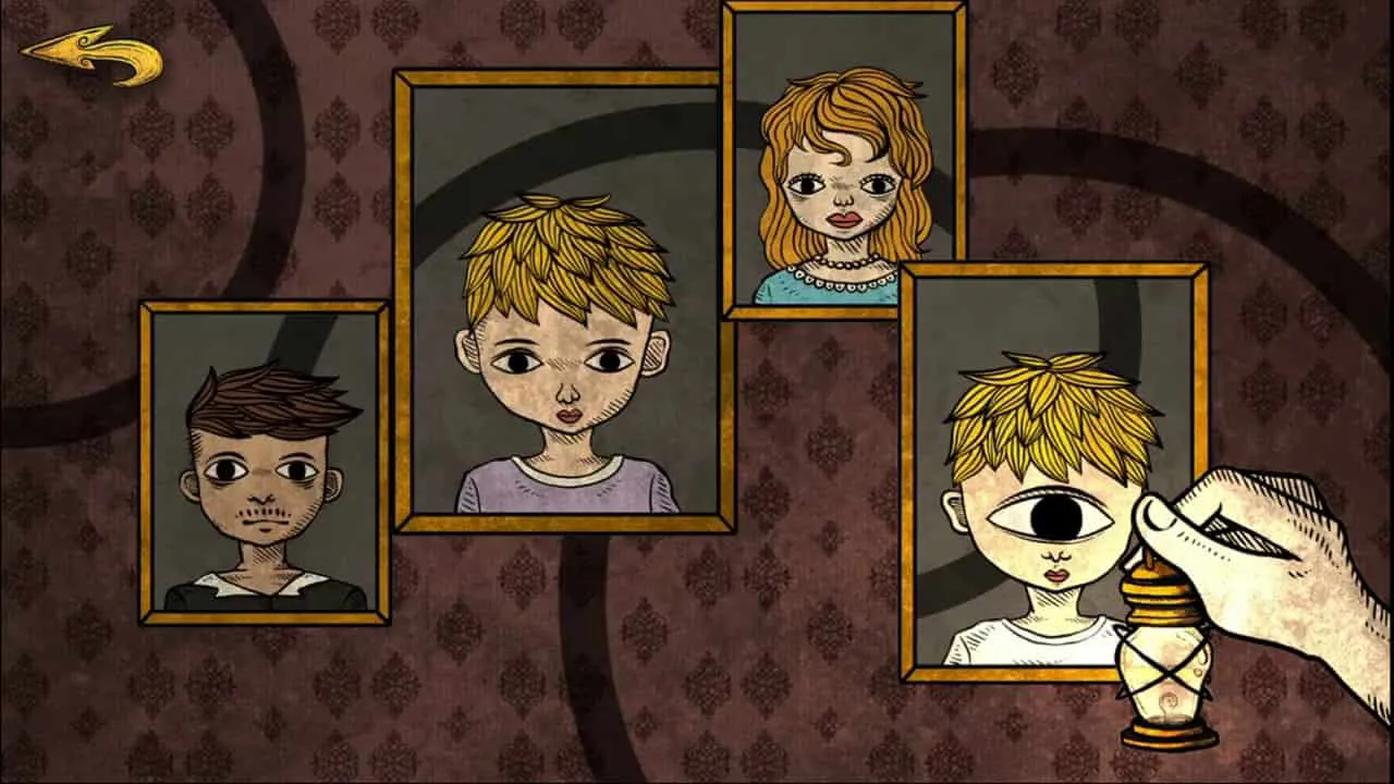 Ảnh 5 của Tải game Life Gallery Mod APK 1.1.0 (Mở khóa tất cả chương trả phí) Một bức tranh phong cách vẽ mực, thể hiện một cảnh tượng kỳ lạ, mời gọi người chơi khám phá thêm