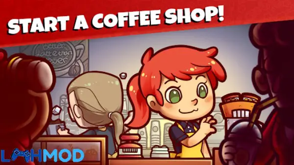 Ảnh 4 của Lily’s Café MOD APK 0.365 (Vô hạn tiền) Android iOS Khách hàng đang thưởng thức đồ uống tại Lily's Café
