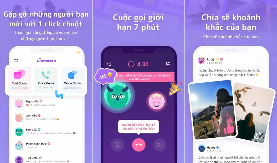 Ảnh 3 của Tải ứng dụng Litmatch MOD APK 6.91.0 (Không quảng cáo) Android Tính năng ghép đôi Litmatch