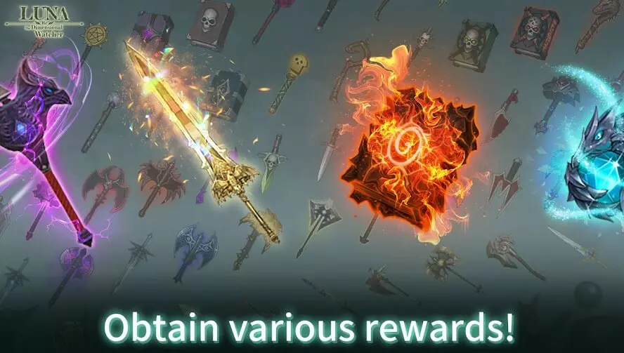 Ảnh 2 của Tải game Luna Re : Dimensional Watcher Mod APK 1.25.0 (Menu, Damage/Defense Multiplier, Unlimited SKill Usage) Giao diện chiến đấu của Luna Re Dimensional Watcher Mod với đội hình anh hùng