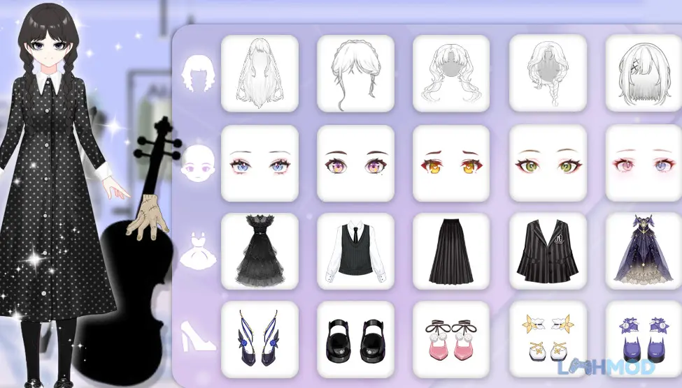 Ảnh 1 của Magic Princess Mod Apk 1.1.2 (Vô Hạn Tiền) Cảnh công chúa phép thuật trong trang phục lộng lẫy đang tạo dáng