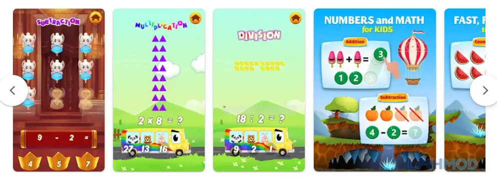 Ảnh 3 của Tải Math games for kids 1-2 grade Apk 2.0.3 cho Android iOs Các hoạt động so sánh số trong Math games for kids 1-2 grade