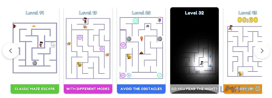 Ảnh 4 của Tải Maze Escape Toilet Rush Apk 1.0.17 cho Android iOs Nhân vật trong Maze Escape Toilet Rush đang vượt qua bẫy trong mê cung