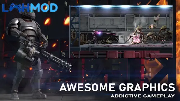 Ảnh 3 của Metal Ranger. 2D Shooter MOD APK 1.41 (Vô hạn tiền) Giao diện chọn nhân vật trong Metal Ranger 2D Shooter