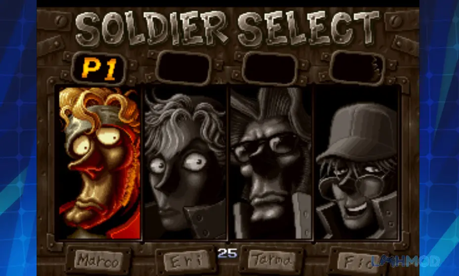 Ảnh 2 của Tải METAL SLUG 3 ACA NEOGEO Mod Apk 1.1.1 (Full Game) cho Android iOs Màn hình chơi game METAL SLUG 3 với xe tăng và lính đang chiến đấu