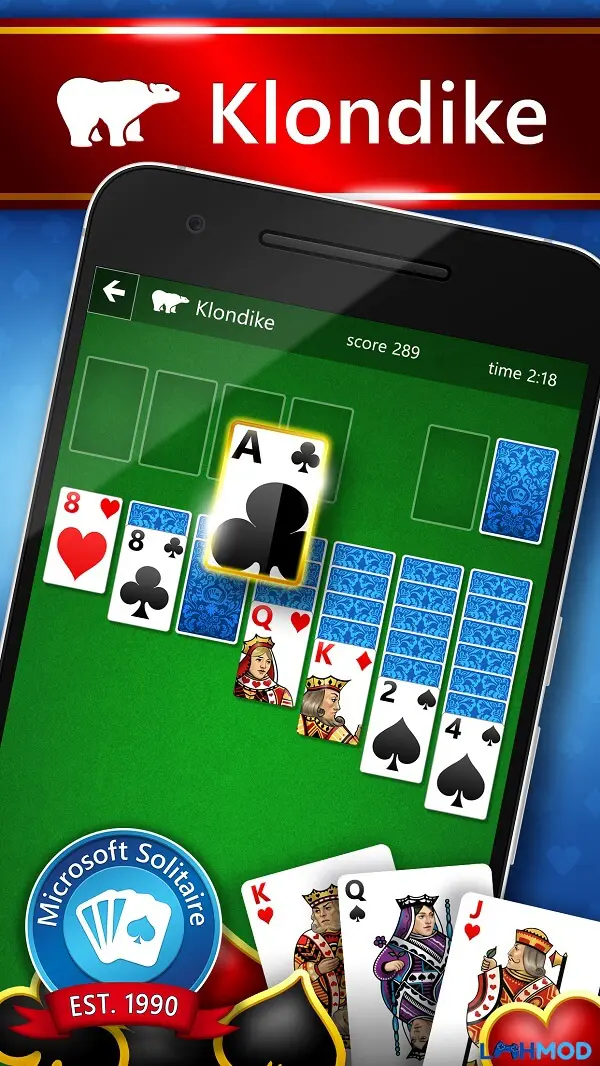 Ảnh 2 của Tải game Microsoft Solitaire Mod Apk 10.6.0 (Vô hạn tiền) Android, IOS Cách chơi Microsoft Solitaire