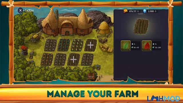 Ảnh 8 của Tải Mid Ages: RPG Adventure Mod Apk 0.6900 (Vô hạn vàng, kim cương) cho Android, IOS Người anh hùng lãnh đạo đội quân trong trận chiến bảo vệ vương quốc