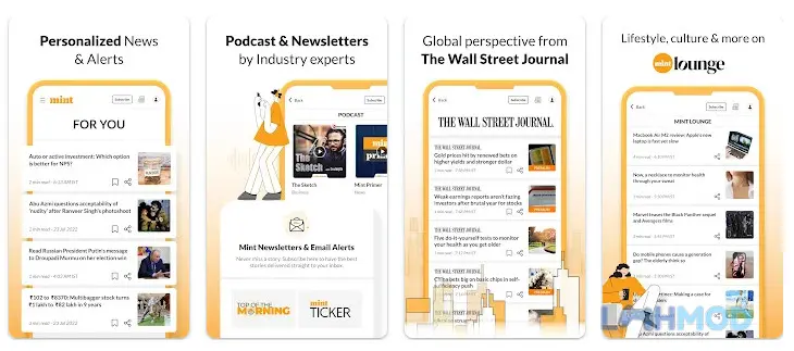 Ảnh 2 của Tải ứng dụng Mint-Business Market News Mod Apk 5.1.9 (Subscribed) cho Android iOs Giao diện điện thoại hiển thị ứng dụng Mint với tin tức tài chính