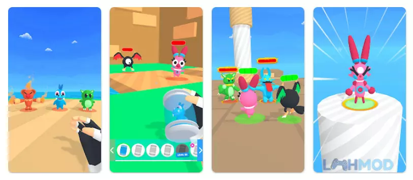 Ảnh 1 của Tải Monster Box Mod Apk 0.3.7 (Không quảng cáo) cho Android iOs Cảnh một quái vật chuẩn bị được thu phục bằng hộp đặc biệt