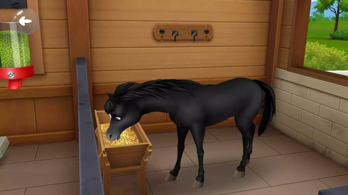 Ảnh 4 của My Horse Stories Mod APK 1.6.8 (Vô Hạn Tiền) Một cô gái và chú ngựa của mình đang ở khu vực trang trại