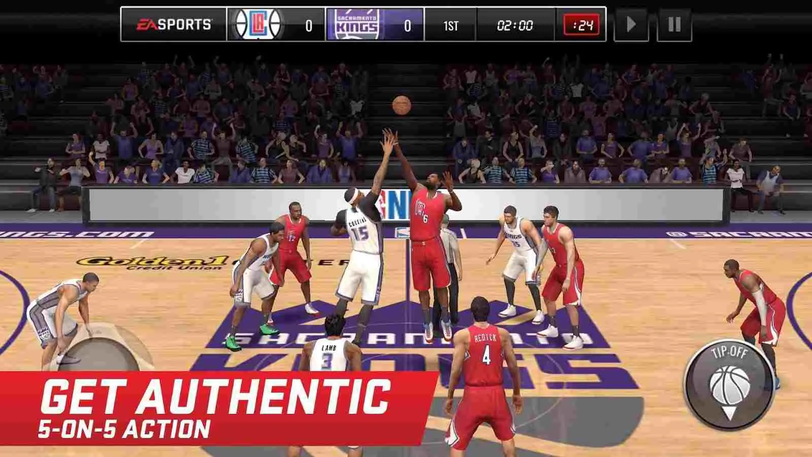 Ảnh 2 của Tải game NBA LIVE Mobile Basketball Mod APK 6.2.00 (Vô Hạn Tiền) Pha úp rổ đầy uy lực của cầu thủ NBA LIVE Mobile Basketball Mod