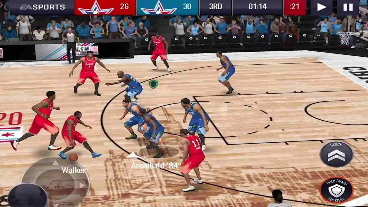 Ảnh 4 của Tải game NBA LIVE Mobile Basketball Mod APK 6.2.00 (Vô Hạn Tiền) Giao diện chọn cầu thủ trong NBA LIVE Mobile Basketball Mod