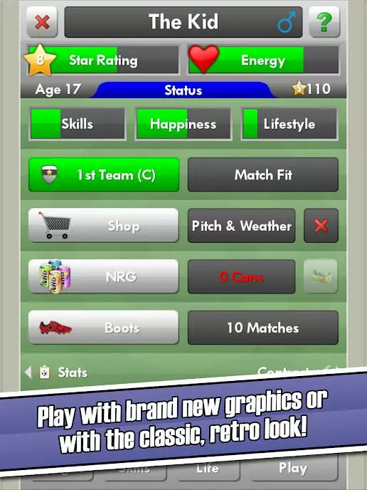 Ảnh 4 của Tải game New Star Soccer Mod APK 4.25 (Vô Hạn Tiền) Cầu thủ New Star Soccer đang ăn mừng sau khi ghi bàn
