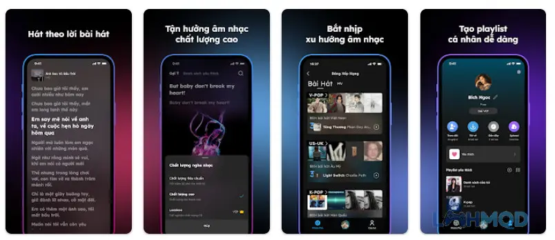 Ảnh 1 của Tải nhaccuatui Apk 8.0.8 cho Android, iOS Tính năng Lyrics card của NhacCuaTui cho phép ghép lời bài hát vào hình ảnh