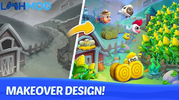 Ảnh 3 của Tải Ocean Match APK 1.8.6 cho Android iOS Giao diện Ocean Match thể hiện các sinh vật biển đáng yêu và hiệu ứng khi phá gạch