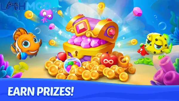 Ảnh 4 của Tải Ocean Match APK 1.8.6 cho Android iOS Các vật phẩm hỗ trợ trong game Ocean Match giúp người chơi vượt qua thử thách