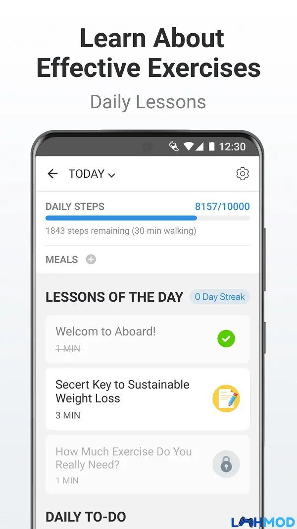 Ảnh 2 của Pacer Pedometer Mod Apk p8.11.1 (Mở khóa Premium) Android, IOS Màn hình Pacer Pedometer với các tính năng theo dõi luyện tập