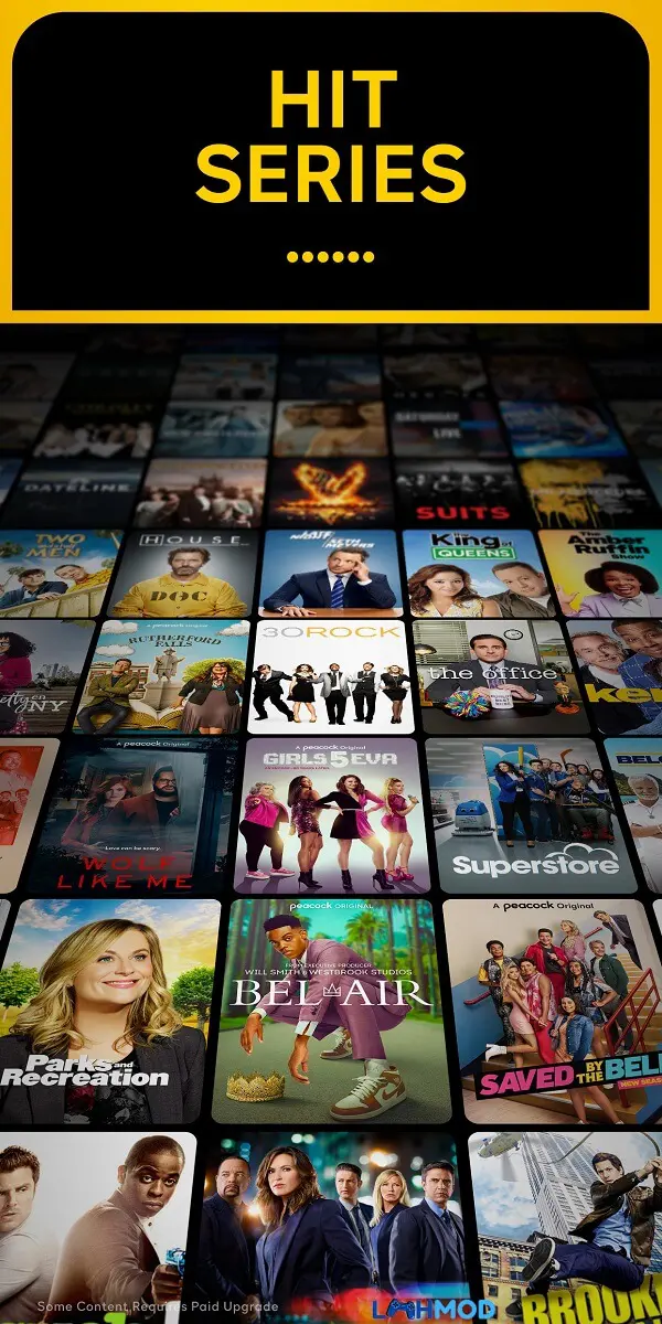 Ảnh 3 của Tải Peacock TV Mod Apk 3.4.11 (Đã mở khóa Premium) Android, IOS Màn hình giới thiệu gói Peacock Premium với các lợi ích nổi bật