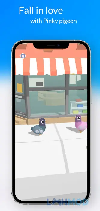 Ảnh 3 của Tải Pigeon Poo Apk v1.02 cho Android iOs Chú bồ câu đang "tặng quà" cho người đi bộ