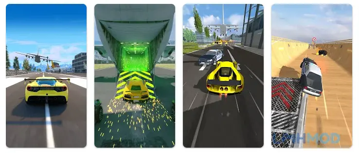 Ảnh 1 của Tải Plane Chase Apk V0.10.1 cho Android iOs Cảnh xe hơi đang truy đuổi máy bay trên đường