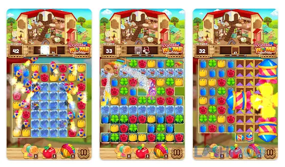Ảnh 3 của Tải Princess Home Match 3 Puzzle Apk 1.1.2 cho Android iOs Các khối hình đầy màu sắc trong Princess Home Match 3 Puzzle