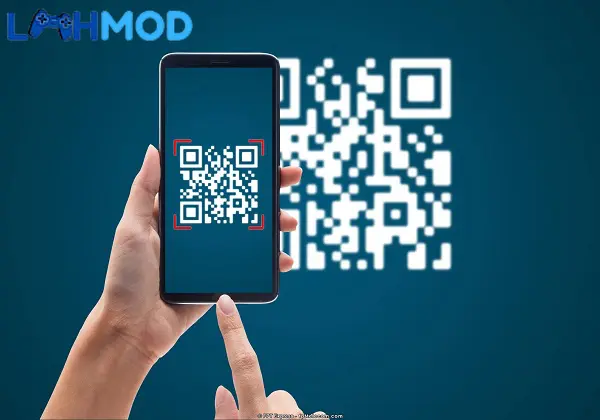 Ảnh 2 của QR & Barcode Scanner MOD APK 3.1.0 (Mở khóa Premium) Giao diện ứng dụng QR & Barcode Scanner đang quét mã vạch