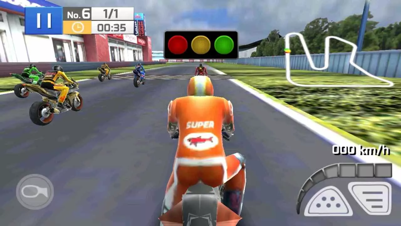 Ảnh 2 của Tải game Real Bike Racing Mod APK 1.5.0 (Menu, Vô Hạn Tiền) Cảnh game đua xe Real Bike Racing với nhiều xe mô tô khác nhau