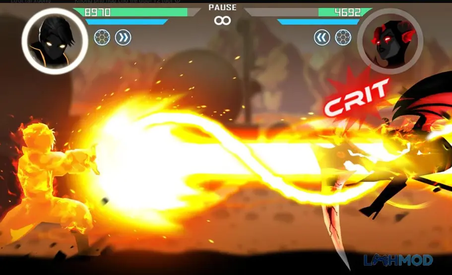 Ảnh 3 của Tải Shadow Battle 2 Mod Apk 2.2.56 (Vô Hạn Tiền) Android iOs Anh hùng trong Shadow Battle 2 Mod đối mặt kẻ thù