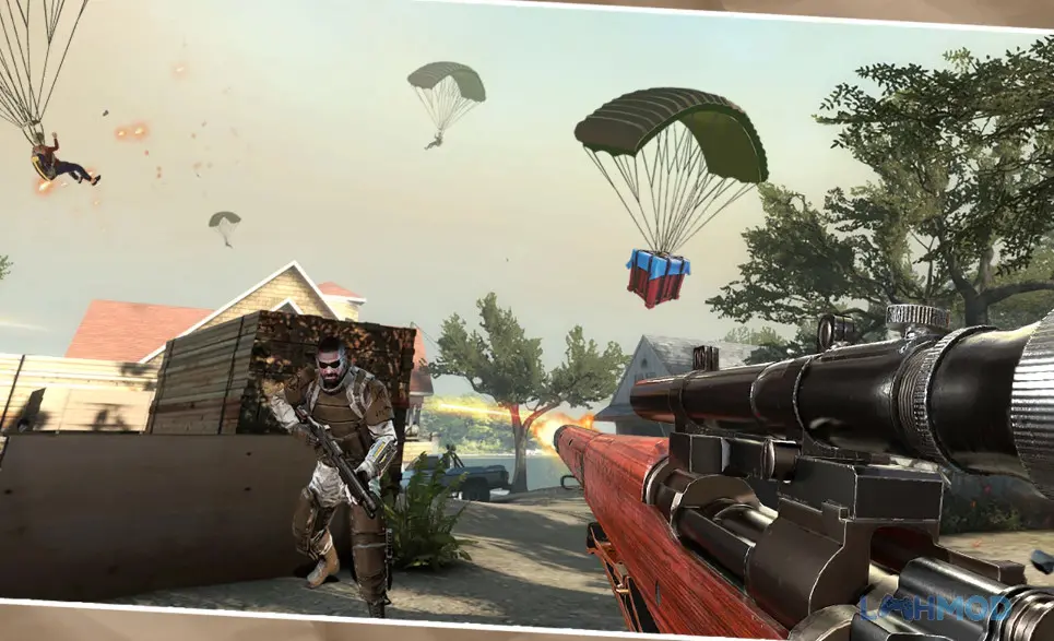 Ảnh 4 của Tải Shooting Elite 3D Mod Apk 1.0.57 (Vô Hạn Tiền) cho Android iOs Đối thủ đa dạng trong Shooting Elite 3D Mod
