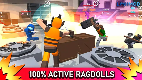 Ảnh 2 của Tải Smashgrounds.io MOD APK 2.20 (Chí mạng, Đánh xa) Android Người chơi tùy chỉnh nhân vật và vũ khí trong Smashgrounds.io