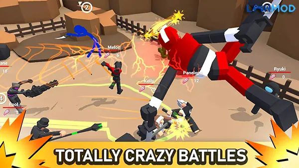 Ảnh 3 của Tải Smashgrounds.io MOD APK 2.20 (Chí mạng, Đánh xa) Android Giao diện xếp hạng và thành tích của Smashgrounds.io